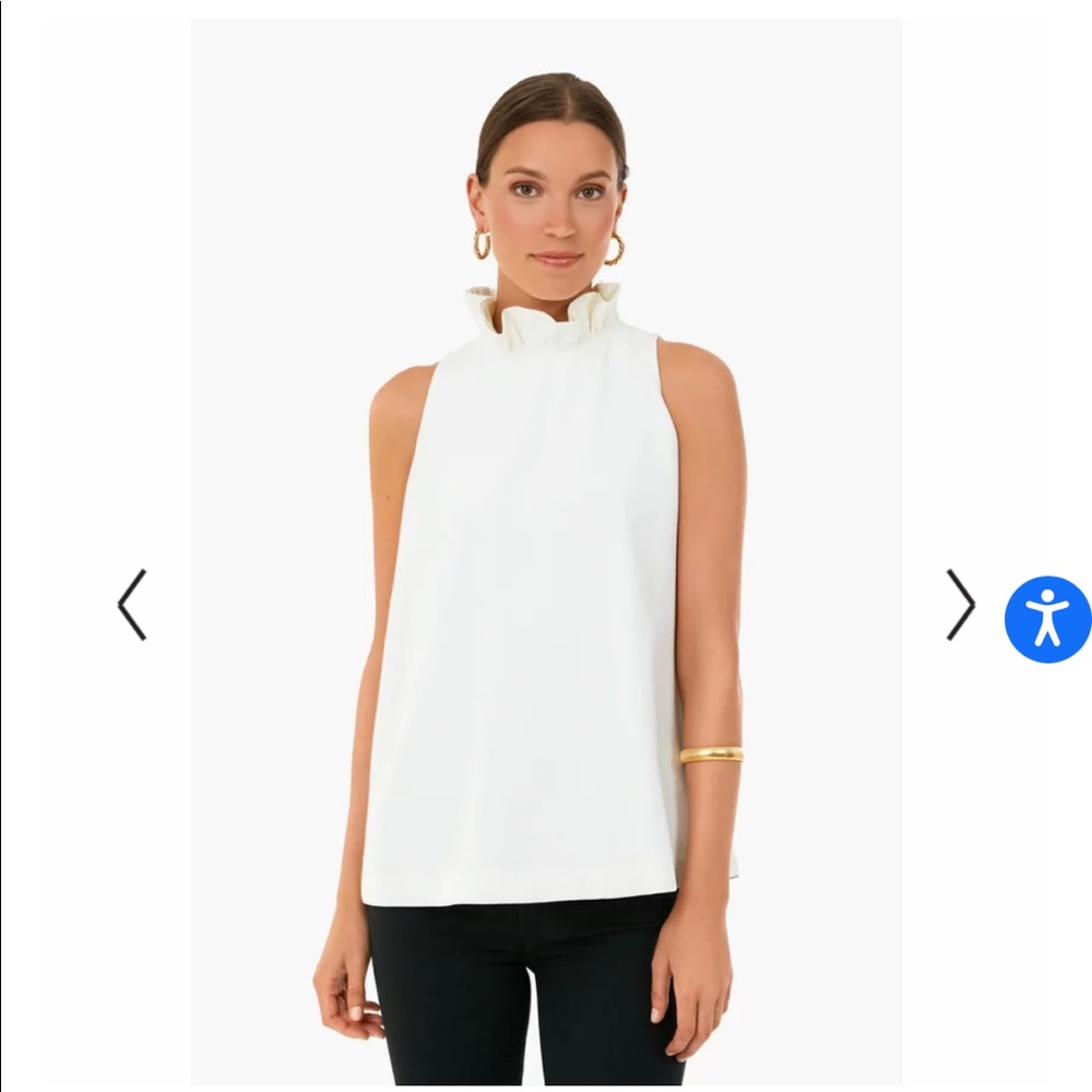 Tuckernuck / Pomander Place Mason Top. White, size XS.